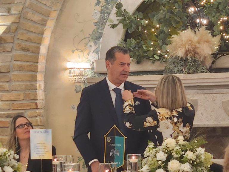 Luciano Mariani è il nuovo presidente del Lions Club L'Aquila